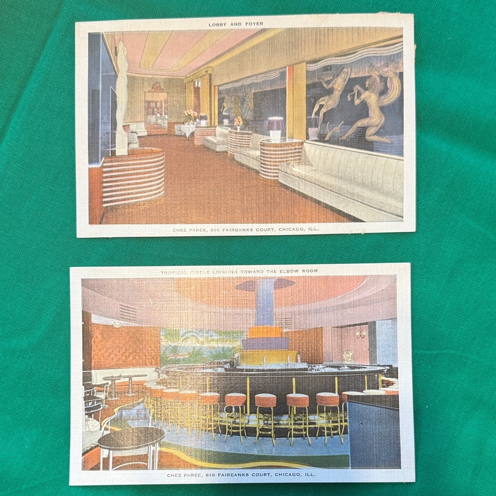 Vintage Postcards of Chez Paree Chicago